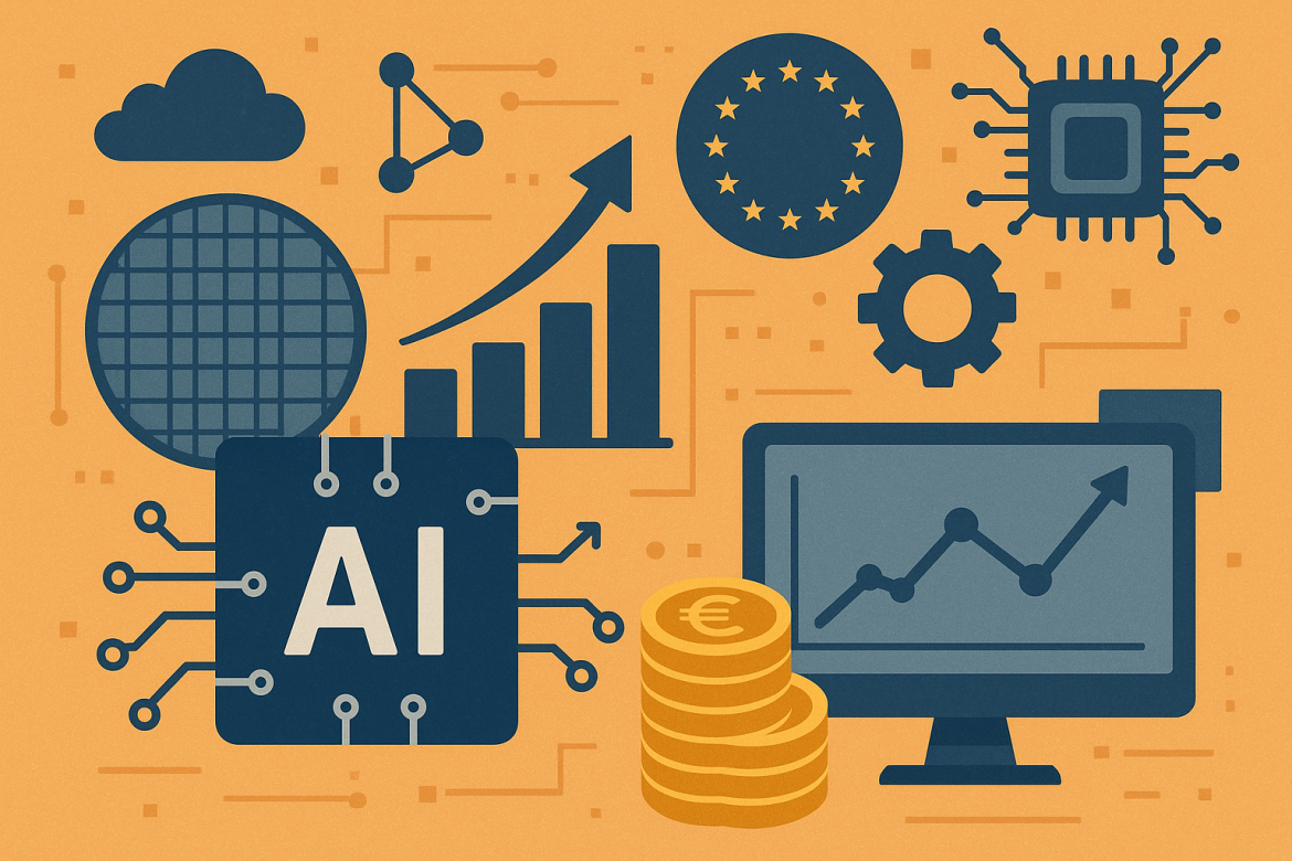 Europe’s technology sector is delivering its best quarterly performance in years, powered by soaring investment in artificial intelligence that has reignited demand across chipmakers, software firms, and network suppliers. <a href="https://www.bloomberg.com/news/articles/2025-10-27/europe-s-tech-sector-outperforms-as-ai-boom-bolsters-demand?srnd=phx-technology">Bloomberg reports</a> that the MSCI Europe Technology Index has recorded earnings-per-share growth of 16% so far this quarter, with 86% of its market capitalisation already reporting. This outcome, well above pre-season expectations of 4.2%, places tech far ahead of other European sectors and highlights how AI infrastructure spending is countering trade uncertainty and supply disruptions.AI infrastructure spending boosts chip equipment makersSemiconductor equipment leaders have been the earliest beneficiaries of the AI surge. ASML Holding NV, the Netherlands-based manufacturer of advanced chipmaking tools, reported a sharp rise in orders for its most sophisticated lithography machines as demand for AI-related hardware accelerated. The jump eased investor concerns about a potential slowdown in 2026. Similarly, BE Semiconductor Industries NV recorded stronger-than-expected profits and a surge in orders, supported by demand from Asia’s AI data-centre market.The data underscores how European chip suppliers, once viewed as vulnerable to a global slowdown, are now capturing a larger share of the AI capital-expenditure cycle.Cloud software and telecoms join the growth momentumWhile hardware has driven the early rebound, software and communications companies are also gaining from the AI rollout. SAP SE, Europe’s most valuable software company, posted mixed results for its key cloud division as client decisions slowed under trade tensions and a weaker US dollar. Yet adoption of AI within its services reassured investors, reflecting an industry-wide pivot toward automation and analytics.In the telecom space, Ericsson AB’s third-quarter profit rose on the sale of its call-routing business, and Nokia Oyj’s profit exceeded forecasts.Nokia’s expansion has been fuelled by AI and cloud clients, with data-centre connectivity and fibre-access demand in the US providing a new source of growth.The AI super-cycle reshapes sector forecastsRising optimism around the so-called AI super-cycle is prompting analysts to lift earnings estimates for European tech after months of downgrades. Bloomberg noted that stronger demand for transport networks and data-centre infrastructure is underpinning higher sales projections for Nokia. The shift follows OpenAI Inc.’s data-centre and chip procurement deals now valued at over $1 trillion, which are cascading through supply chains. For Europe, this has created a unique position: suppliers and service providers are benefiting from global AI spending without the same regulatory constraints that have slowed US and Chinese rivals.Supply chain and trade tensions remain key risksDespite the positive earnings trend, risks persist. The global chip supply chain remains exposed to geopolitical friction between the US and China. Washington continues to restrict exports of advanced AI chips to Beijing, while China has responded by limiting rare-earth exports critical to semiconductor production. Companies such as STMicroelectronics NV have signalled weaker orders from automotive and industrial clients, mirroring similar caution from Texas Instruments Inc. in the US. The slowdown in car demand adds another layer of pressure, with the Dutch government recently taking control of Chinese-owned Nexperia, heightening concerns over strategic assets. Even so, analysts expect AI-related orders to filter through the supply chain in 2026, offsetting short-term weakness in consumer and automotive markets. Citigroup research indicates that many AI hardware and chip deals have yet to materialise in equipment spending but should begin converting into tangible orders soon.Europe’s AI-driven tech rebound gains tractionThe third-quarter results confirm that Europe’s technology sector is outperforming peers amid a broader economic slowdown.AI remains the common thread linking chipmaking, cloud software, and telecom infrastructure, driving both investment and employment growth.As the AI cycle deepens, the region’s leading firms appear set to maintain momentum, even as trade tensions and component shortages persist.The post <a href="https://invezz.com/news/2025/10/27/european-tech-earnings-surge-as-ai-demand-powers-strong-q3-rebound/">European tech earnings surge as AI demand powers strong Q3 rebound</a> appeared first on <a href="https://invezz.com/">Invezz</a>