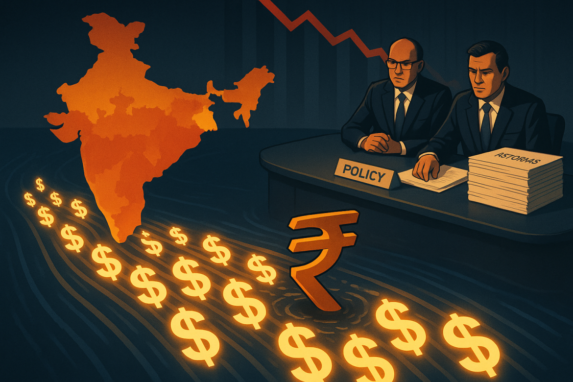 Foreign investors have withdrawn over $17 billion from Indian markets so far in 2025, pushing regulators to accelerate a series of deregulatory moves aimed at restoring access and confidence.The sustained capital flight, which has seen three consecutive months of selling through September, has pressured the rupee to record lows near 88 per dollar and dampened equity benchmarks.The developments have prompted the Reserve Bank of India (RBI) and Securities and Exchange Board of India (SEBI) to fast-track a reform agenda designed to rebuild investor sentiment and ease market entry.The outflows represent the second-largest nine-month retreat on record, exceeded only by 2022 when geopolitical shocks and aggressive global rate hikes triggered $22.3 billion in withdrawals.What’s driving the exodus?Analysts point to punitive US tariffs and a shift in global risk sentiment as the main catalysts for the sell-off, with overseas funds reducing exposure amid fears over India’s export and growth outlook.In August 2025, the Trump administration imposed 50% tariffs on Indian goods, citing India’s continued purchase of Russian oil, raising the total duty well above the 15-20% levied on regional competitors like Vietnam, Indonesia, and Thailand.<a href="https://www.reuters.com/world/india/moodys-warns-us-tariffs-may-hurt-indias-manufacturing-push-slow-growth-2025-08-08/?utm_source=chatgpt.com">Moody’s Ratings </a>warned that the tariff hike could slow India’s annual GDP growth by approximately 0.3 percentage points from its current projection of 6.3% for the fiscal year ending March 2026.Beyond trade tensions, foreign portfolio investors have rotated capital to other Asian markets offering higher relative returns and lower perceived risks.The selloff intensified in July and August following the US Federal Reserve’s rate stance and a sharp increase in H-1B visa fees, a move that hit technology firms reliant on the program and dampened sentiment toward export-oriented sectors.Local liquidity concerns and episodic profit-taking after strong sectoral runs have compounded the pressure, with foreign investors net selling $2.7 billion in September alone.India’s regulatory response: Reforms in motionRBI and SEBI have already introduced faster pathways for listings and loosened some capital and lending rules; further measures to broaden retail participation and simplify foreign entry are under discussion.In September 2025, SEBI approved a single-window clearance mechanism called SWAGAT-FI (Single Window Automatic & Generalised Access for Trusted Foreign Investors), designed to simplify access for foreign investors considered low risk, such as sovereign wealth funds, pension funds, and large public institutions.The system brings all routes of entry under one registration, reduces repeated compliance requirements, and is expected to cut registration times from nearly six months to 30-60 days, bringing India in line with global standards.SEBI has also relaxed minimum IPO requirements for very large companies, reducing the mandatory public offer to 2.5% for firms with a post-issue market capitalization exceeding ₹1 lakh crore, down from 5%, and extending the timeline to meet the 25% minimum public shareholding norm to 10 years from five.The regulator expanded the scope of anchor investors in IPOs, raising the total reservation for the anchor book from one-third to 40% and including life insurance companies and pension funds alongside domestic mutual funds.Will reforms work?Investors welcome the easing but say deeper structural reforms, on bureaucracy, tax, judicial clarity, and trade tensions are needed to restore long-term confidence.An investment bank executive highlighted the “document-heavy” and complex onboarding processes as a significant deterrent, often causing investors to delay or divert their India-bound capital to more accessible markets.<a href="https://markets.chroniclejournal.com/chroniclejournal/article/marketminute-2025-10-7-global-financial-titans-urge-india-to-accelerate-reforms-for-enhanced-foreign-investment">Deutsche Bank</a> representatives have engaged with Indian regulators, emphasizing the need for both regulatory and technological overhauls to enhance market efficiency.In the short term, easing procedural barriers and faster listings can stop some outflows and attract tactical inflows by reducing friction and enhancing India’s attractiveness as an investment destination.<a href="https://slguardian.org/india-ramps-up-financial-reforms-to-attract-foreign-investment/"></a>The post <a href="https://invezz.com/news/2025/10/27/why-are-foreign-investors-pulling-billions-out-of-india-and-can-reforms-stop-it/">Why are foreign investors pulling billions out of India, and can reforms stop it?</a> appeared first on <a href="https://invezz.com/">Invezz</a>